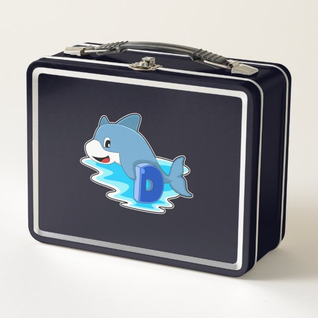 Dolphin at Swimming with Letter (Anverso)