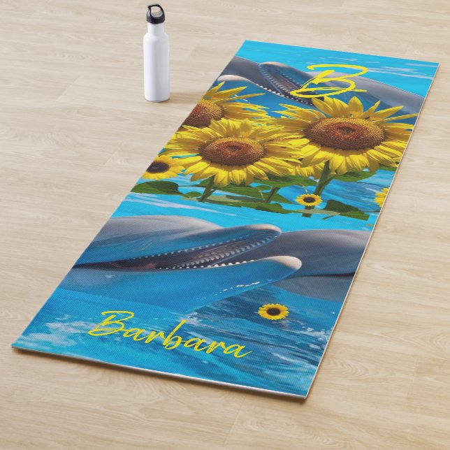 Dolphin de girasol Yoga Mat (In situ)