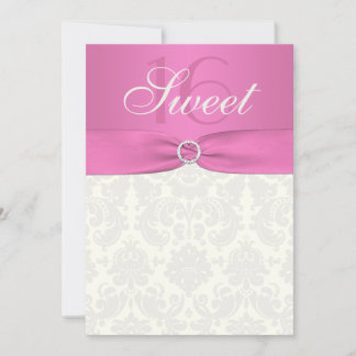 Domble rosa y marfil - Dieciséis invitaciones
