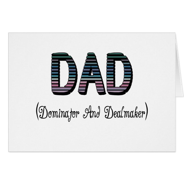 Dominador De Papá Y Dealmaker (Anverso (Horizontal))