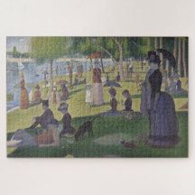 Domingo de Georges Seurat en el rompecabezas de La
