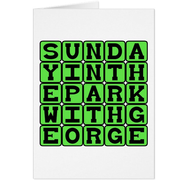 Domingo en el parque con George (Frente)