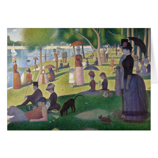 Domingo en la pintura de La Grande Jatte Seurat (Anverso (Horizontal))