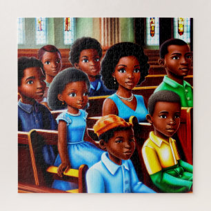 Domingo por la mañana rompecabezas cristiano