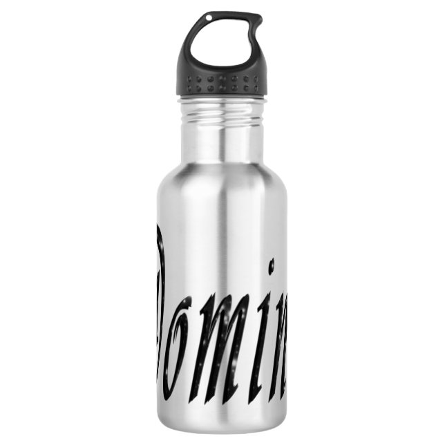 Dominic, Logo De Nombre, Botella De Agua Reutiliza (Anverso)
