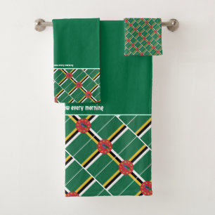 DOMINICA FLAG DIBUJO GREEN