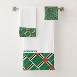 DOMINICA FLAG Personalized Scripture WHITE