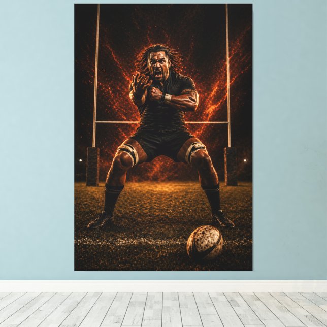 Dominio Implacable – Rugby Power Impresión en Lien (Insitu (piso de madera))