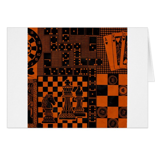 dominó de dominó de las fichas de ajedrez (Anverso (Horizontal))