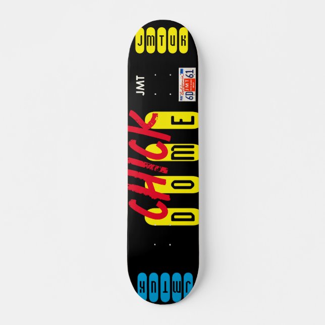 Domo de pollita  7 3/4" Tabla de skateboard (Anverso )