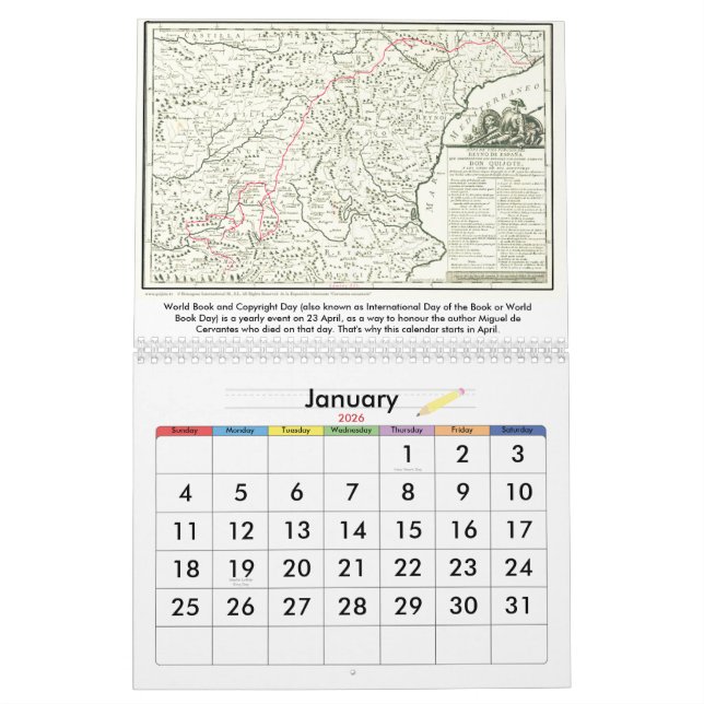 DON QUIJOTE - calendario - Calendario (Jan 2026)