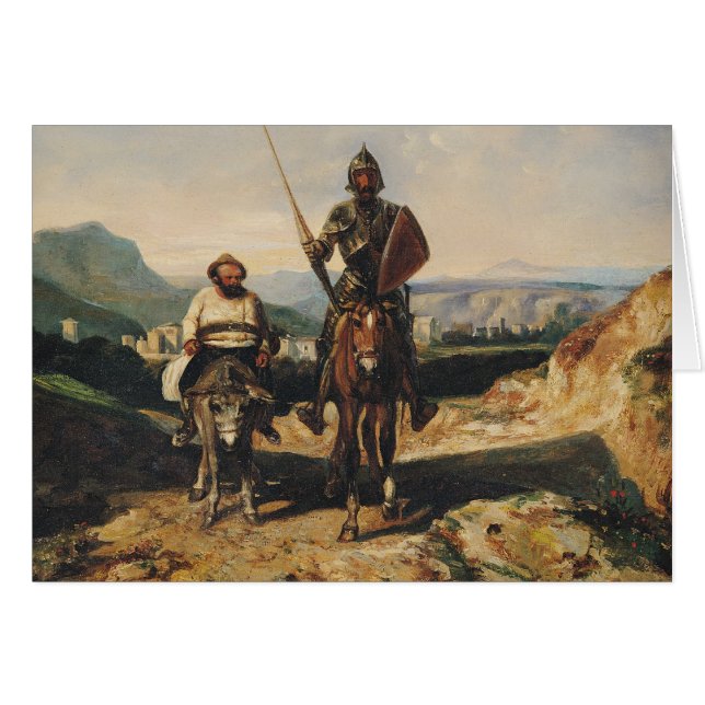 Don Quijote y Sancho (Anverso (Horizontal))
