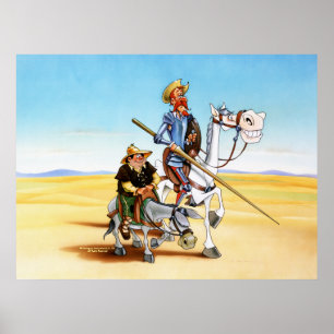 DON QUIJOTE Y SANCHO - IMPRESIÓN DE LA LONA