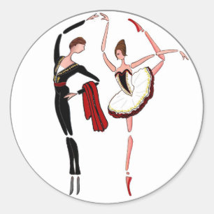 DON QUIQUIJOTE BALLET COUPLE - PEGATINA KITRI BALL