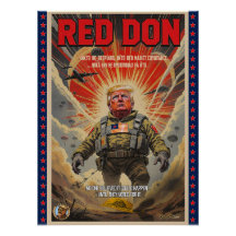 Don Rojo - Poster satírico de arte político