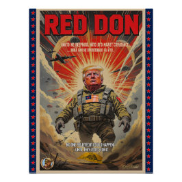 Don Rojo - Poster satírico de arte político