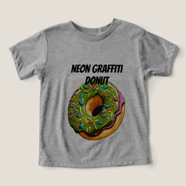 Dona de grafiti de neón – Explosión de sprinkles d (Diseño delantero )