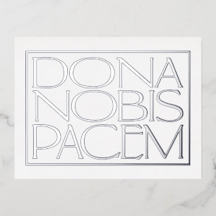 Dona Nobis Pacem Elegant Danos La Tarjeta Llanta D