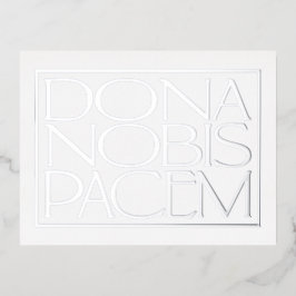 Dona Nobis Pacem Elegant Danos La Tarjeta Llanta D
