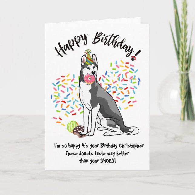 Donaciones graciosas de la tarjeta de cumpleaños H (Anverso)