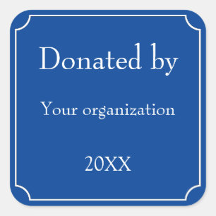 Donado por Pegatina cuadrado de plantilla