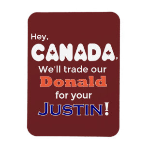 Donald comercial divertido para el imán de Justin