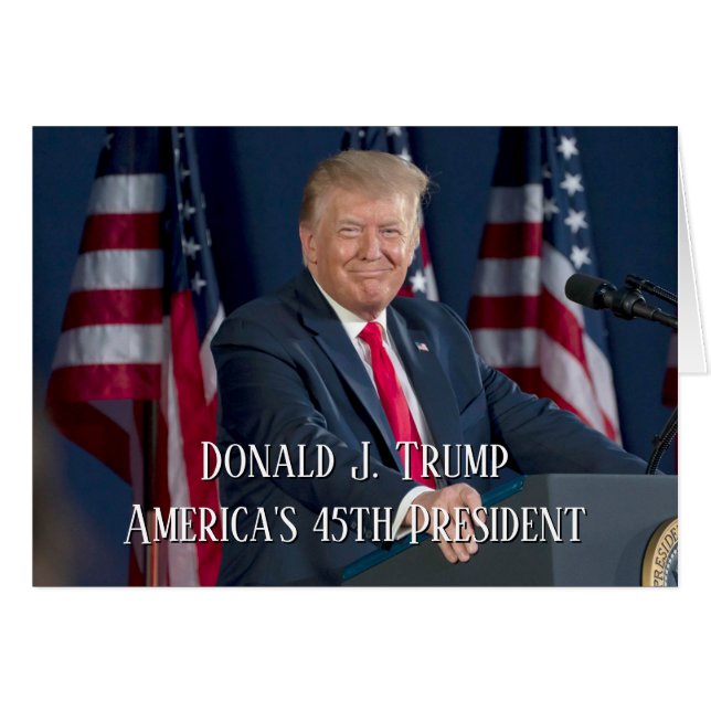 Donald J. Trump 45º presidente Keepsake (Anverso (Horizontal))