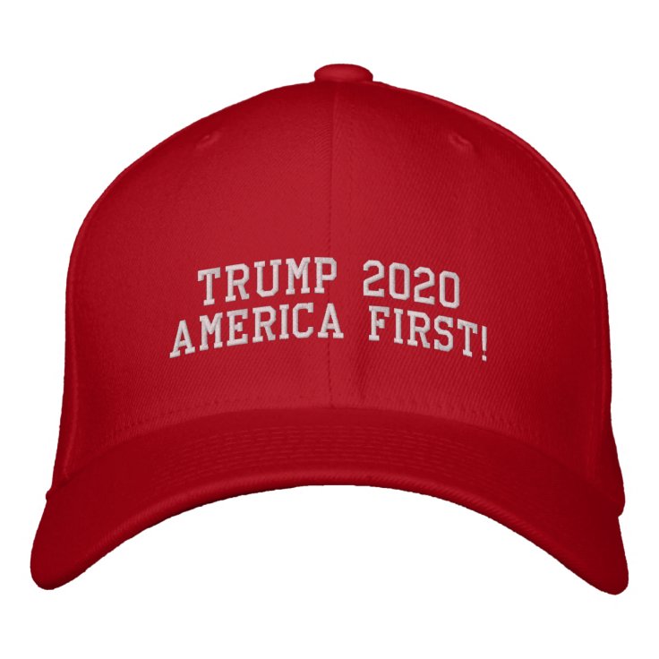 presentación Esencialmente malicioso Donald Trump 2020: El primer Gorra rojo de Estados | Zazzle.es