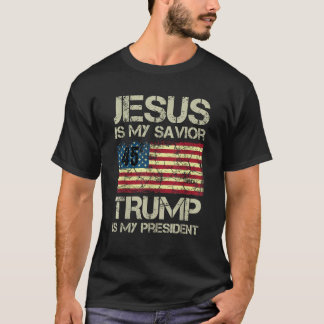 Donald Trump 2020 Hombres Mujeres Camisetas Jesús 