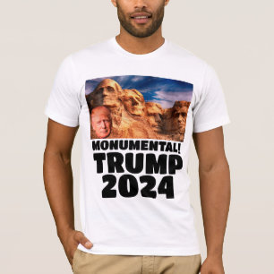 DONALD TRUMP 2024 EN LA CAMISETA DE MONTE RUSHMORE