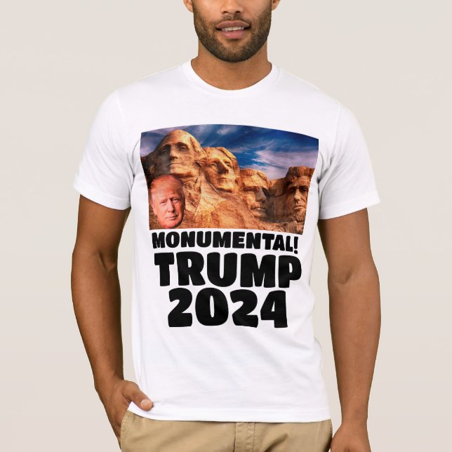 DONALD TRUMP 2024 EN LA CAMISETA DE MONTE RUSHMORE (Anverso)