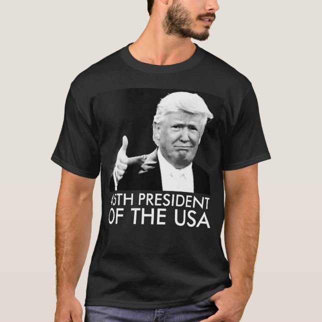 DONALD TRUMP 45ª camisetas del presidente (Anverso)