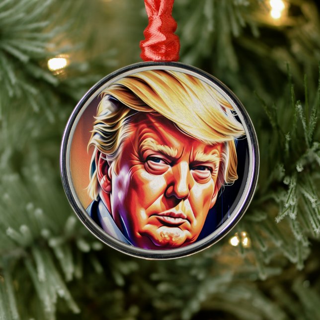 DONALD TRUMP ART NAVIDAD Ornamento (Árbol)