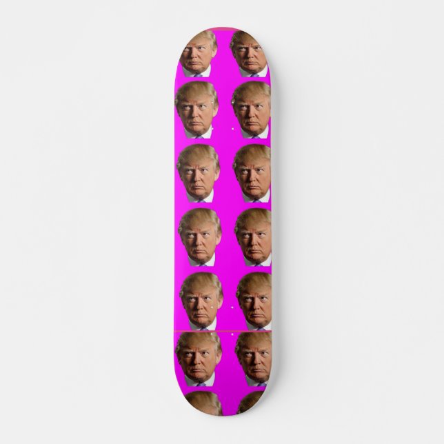 DONALD TRUMP CHICAS PINK SKATEBOARD (Anverso )