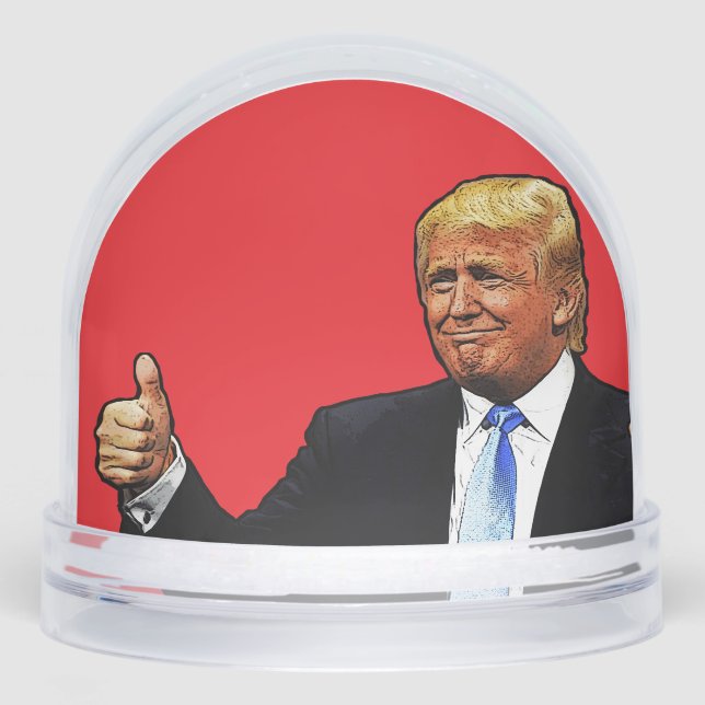DONALD TRUMP CHRISTMAS SNOW GLOBE (Anverso)