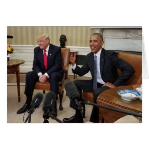 Donald Trump con Barack Obama