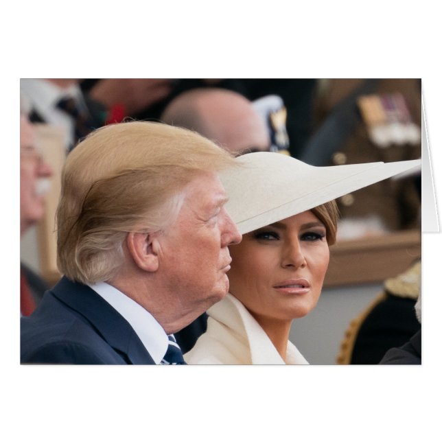 Donald Trump con la Primera Dama Melania (Anverso (Horizontal))