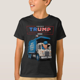 Donald Trump conduce en camisa de camión Garge Gar