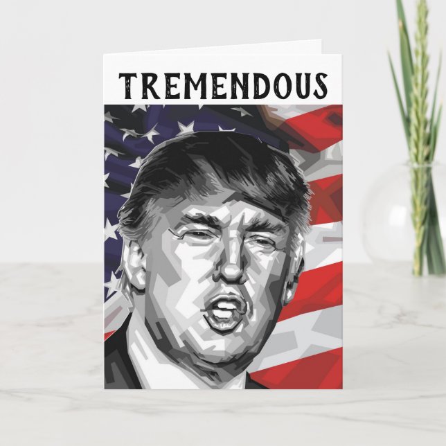 DONALD TRUMP DÍA DEL PADRE TREMENDA TARJETA DE PAD (Anverso)