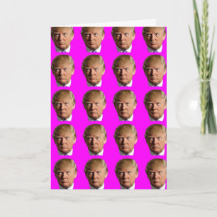 DONALD TRUMP FUNNY FELIZ TARJETAS DE REUNIÓN DE CU