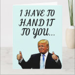 DONALD TRUMP FUNNY FELIZ TARJETAS DE REUNIÓN DE CU<br><div class="desc">FUNNY DONALD TRUMP TARJETA DE CUMPLEAÑOS. EN EL INTERIOR SE LEEN: ¡FELIZ CUMPLEAÑOS! PARECE MÁS JOVEN CADA AÑO. TE VES TREMENDO. CREAME EN MÍ.</div>