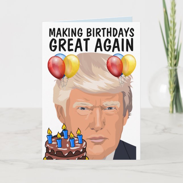DONALD TRUMP Graciosas tarjetas de felicitación de (Anverso)