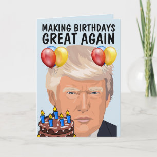DONALD TRUMP Graciosas tarjetas de felicitación de
