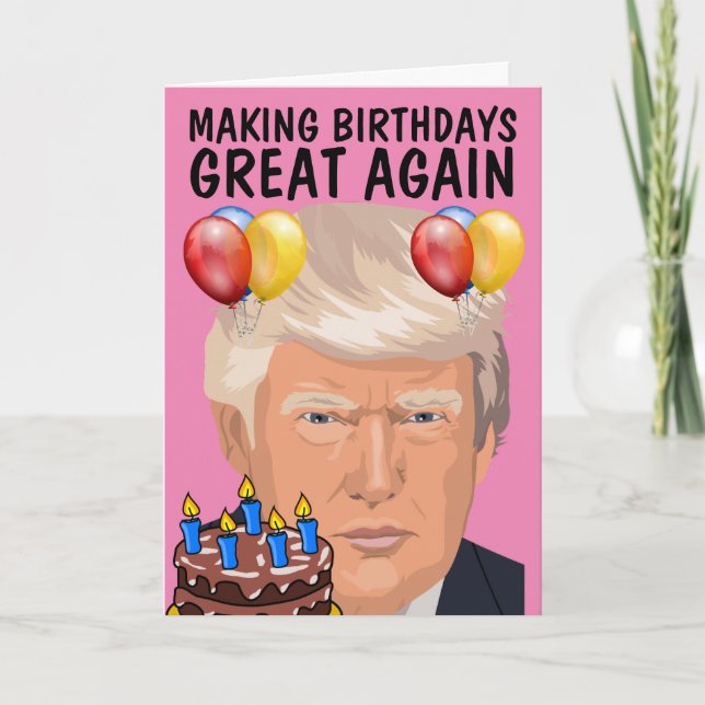 DONALD TRUMP Graciosas tarjetas de felicitación de (Anverso)