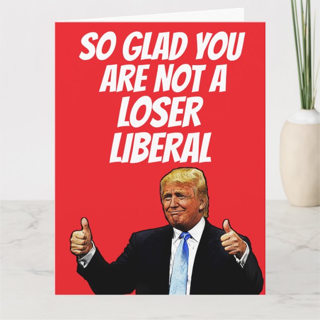 DONALD TRUMP GRAN TARJETA DE CUMPLEAÑOS (Anverso)