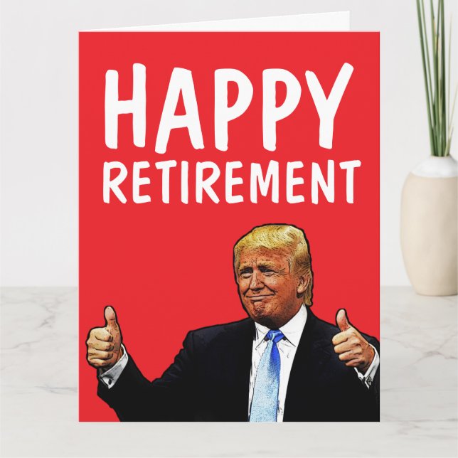 DONALD TRUMP GRANDES TARJETAS DE JUBILACIÓN EXCESI (Anverso)