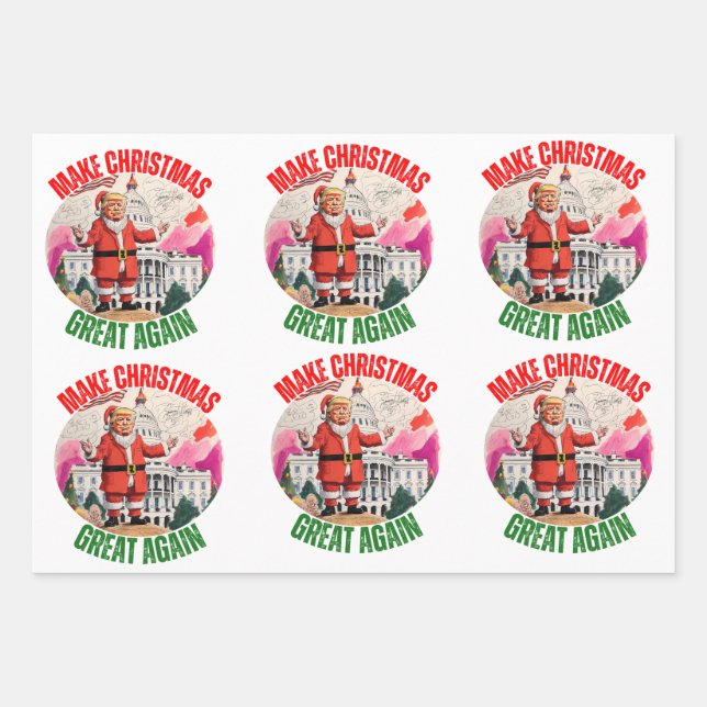 DONALD TRUMP - Hoja plana de envolvimiento de pape (Anverso 2)