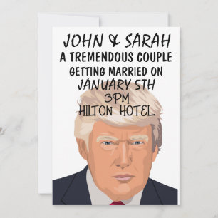 DONALD TRUMP INVITACIONES DE BODA PERSONALIZADAS