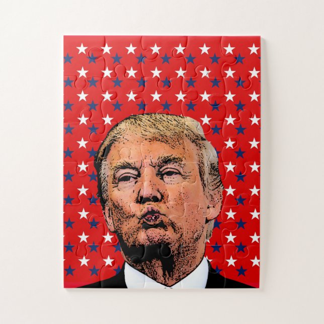 DONALD TRUMP KISS JIGSAW PUZZLE FÁCIL (Vertical)