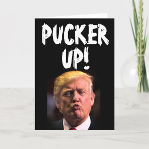DONALD TRUMP KISS TARJETAS DE CUMPLEAÑOS FUNNY